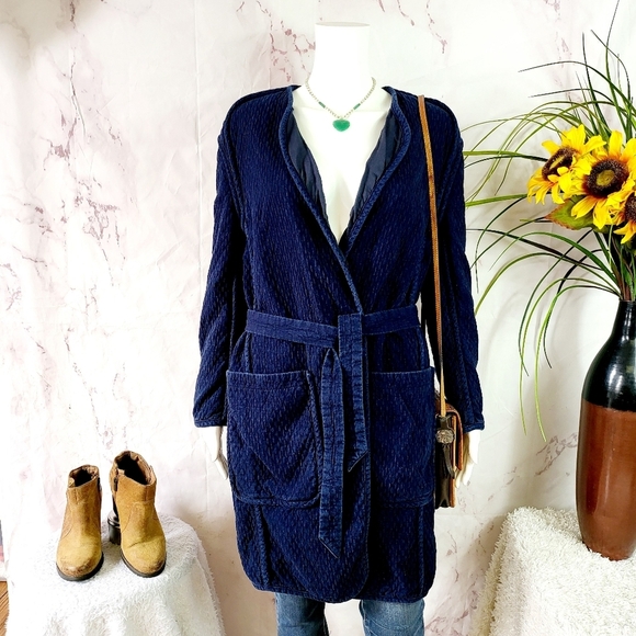 Rag & Bone Denim Liner Jacket With Belt - Picture 1 of 10